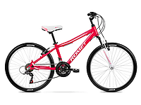 Велосипед подростковый 24" Romet Jolene 2021, розовый, 135-150 см