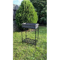 Мангал із дровницею на 9 шампурів 4мм (З ЖАРОМІЦНИМ ПОКРИТТЯМ) М9-4D, фото 7