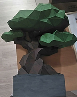 PaperKhan конструктор из картона 3D дерево растение Паперкрафт Papercraft набор для творчества игрушка оригами