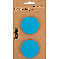 Набор значков светоотражающих Kite K23-107-3, голубые