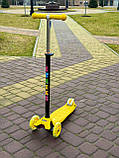 Триколісний самокат, що світиться, для дітей від 2 до 5 років: хлопчика або дівчинки/ Дитячий маленький самокат 3-х колісний, фото 4