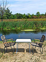 Розкладний стіл та стільці для пікніка "Патріот О1+2к-" крісло для кемпінгу туристичні меблі