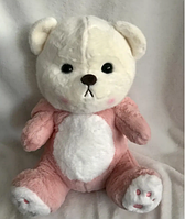 Мягкая игрушка медвежонок плюшевый, в одежде лиса, 50 см Пудровый