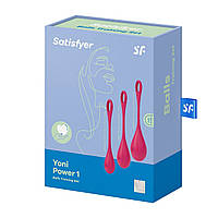 Набір йоні намистин Satisfyer Yoni Power 1 Red, діаметр 2-2,5-3 см, вага 22-46-74г