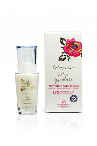 Відбілюючий крем для обличчя Bulgarian Rose Signature від Bulgarian Rose30 мл, фото 1