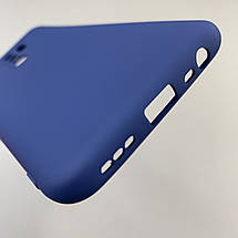 Чохол для Xiaomi Redmi 9 силікон кейс з мікрофіброю чохол на телефон сяомі редмі 9 темно-синій o3c, фото 5