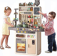Большая детская игровая игрушечная кухня с водой паром подсветкой песнями и звуковыми эффектами Высота 92 см