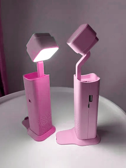 Настільна лампа ліхтар Power Bank XANES . Рожевий LS-PINK265