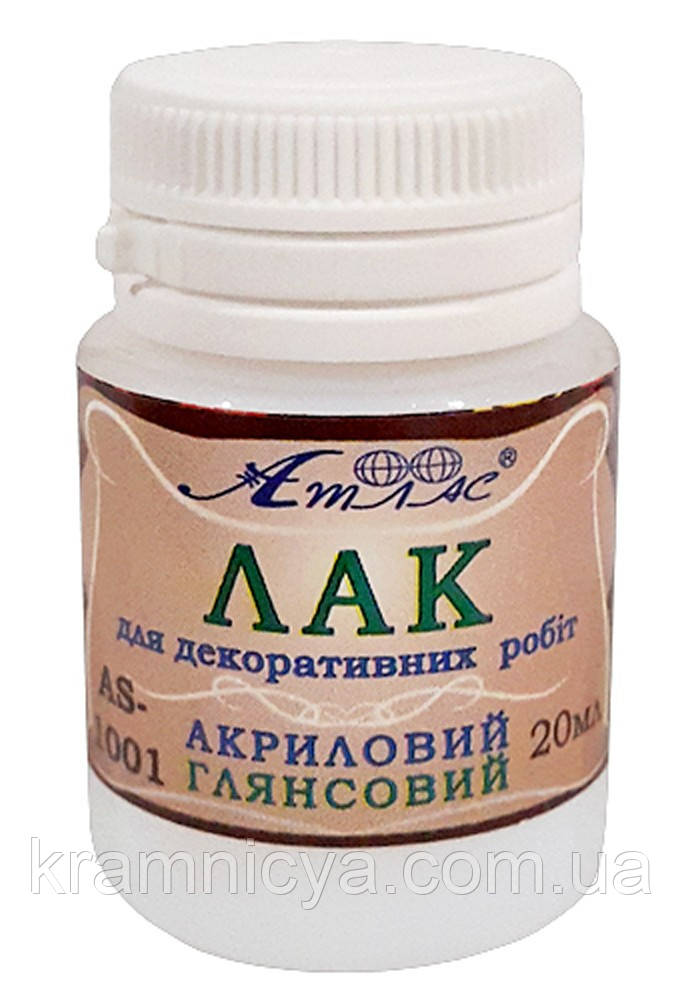 Лак акриловий глянцевий, 20мл. (Л-170), фото 1