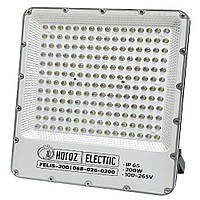 Прожектор светодиодный "FELIS-200" 200W 6400K 24000Lm IP65 уличный черный, Horoz Electric