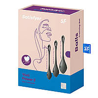 Набір йоні намистин Satisfyer Yoni Power 2 Black, діаметр 2-2,5-3 см, вага 22-44-73г