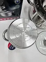 Набір посуду з неіржавкої сталі на 6 предметів BANOO BN 5002. Багатошарове дно, фото 7