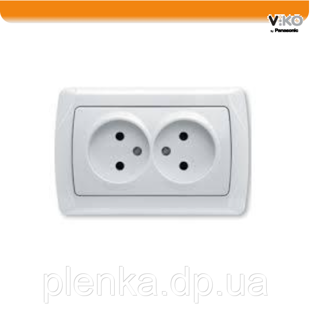 Розетка 2 без заземлення ViKO Carmen