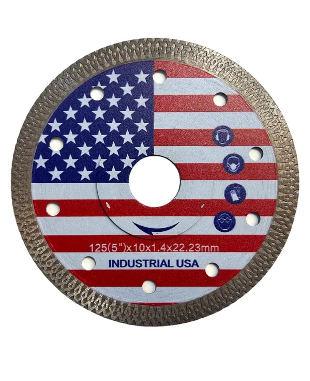 Диск алмазний 125*10*1,4*22,23 мм USA, фото 1