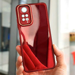 Силіконовий чохол Solid Color із захистом камери Xiaomi Redmi 13C / Poco C65 Red, фото 1