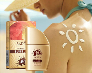 Cанблок для обличчя з колагеном SADOER Gold Collagen SUN BLOCK SPF 60, 30 g