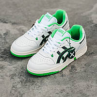 Білі шкіряні жіночі кросівки Asics Ex89 Boston Celtics