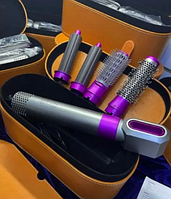 Стайлер фен для волос 5в1 HAIR BRUSH Styler стайлер для укладки волос Фен мультистайлер с кейсом.