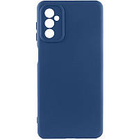 Чехол Samsung A24 4G-(с микрофиброй) Silicone Cover Lakshmi Full Camera темно-синий