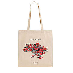 Екошопер BookOpt BK4008 Ukraine (Макі) бежевий