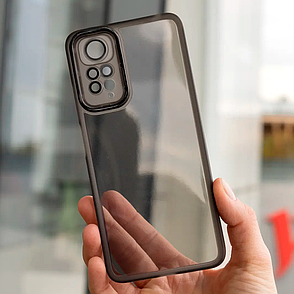 Силіконовий чохол Solid Color із захистом камери Xiaomi Redmi Note 9S / 9 PRO / 9 PRO MAX Black, фото 1