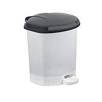 Відро з педаллю 6 л мармур Горизонт