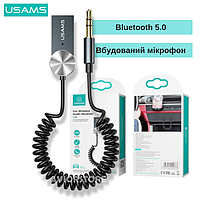 Беспроводной аудиоадаптер ресивер AUX в авто USAMS Car Wireless Audio Receiver US-SJ464 BT5.0