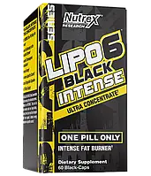 Жиросжигатель Nutrex Lipo-6 Black Intense Ultra Concentrate 60 caps