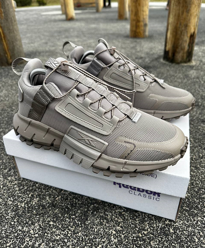 Мужские кроссовки Reebok Zig Kinetica серые Рибок Зиг Кинетика (ID ...