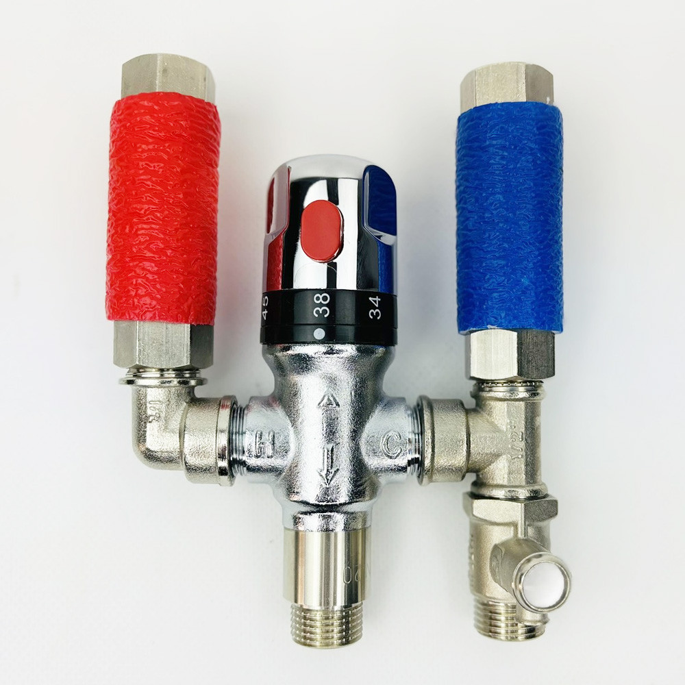 Змішувач-термостат бойлера, водонагрівача 17 MIXER з запобіжним клапаном Boiler Series 1/2" KVANT