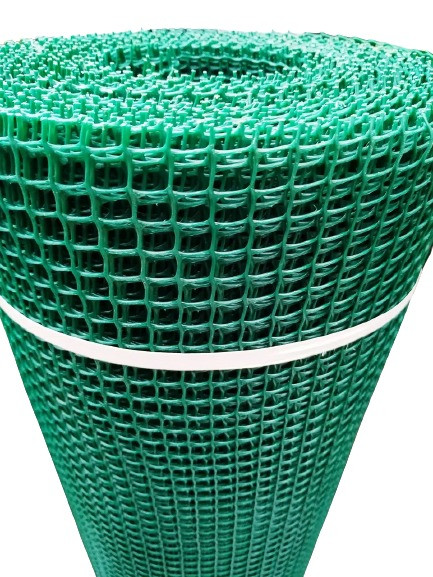 Сітка паркан садовий комірка 10х10 мм 1х20м темно-зелена Клевер