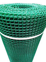 Сітка паркан садовий комірка 15х15 мм 1х20м темно-зелена Клевер