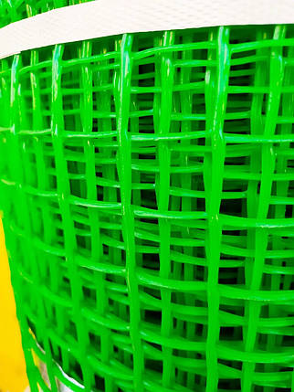 Сітка паркан садовий комірка 50х50 мм 1х20м зелена Клевер, фото 2