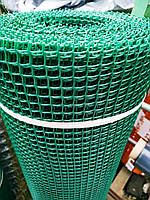 Сітка паркан садовий комірка 90х90 мм 1х20м темно-зелена Клевер
