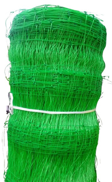 Сітка огіркова 1.7м/15см х17см/500м зелена Китай (шпалерна). Сітка для підв'язки кучерявих рослин.