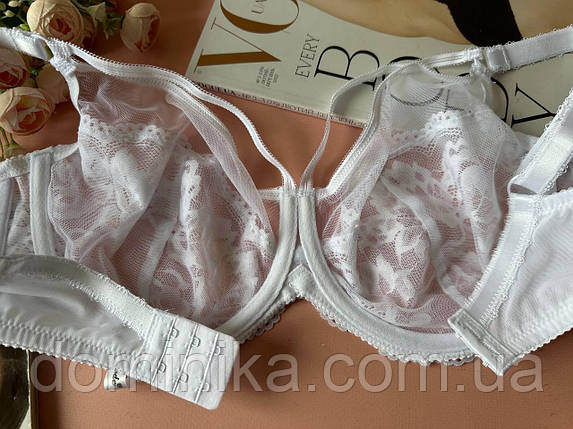 85/95E Білий прозорий бюстгальтер без поролону на 5 розмір, фото 2