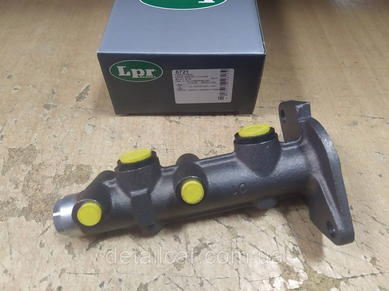 Цилиндр главный тормозной (без бачка) ВАЗ 2108, 2109, 21099 "LPR" 6721 ...