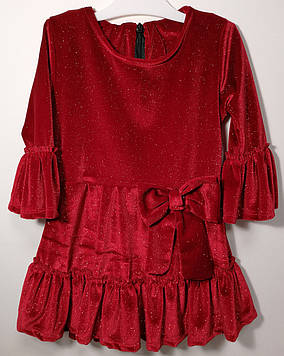 Сукня святкова дитяча для дівчинки BamBam 80, 92 см Червона (664)