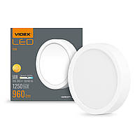 LED Світильник круглий накладний VIDEX 12W 5000K White