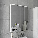 Дзеркальна шафа світу Doros 578х764 мм навісна для ванної, фото 4