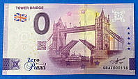 Банкнота Евросоюза 0 фунтов 2022 г. Тауэрский мост UNC
