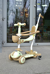 Самокат 5в1 Best Scooter Skyper GL з музикою і світлом, light green 09813