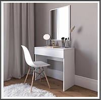 Туалетный стол с выдвижным ящиком для косметики парфумов с зеркалом столик пристенная мебель из ДСП