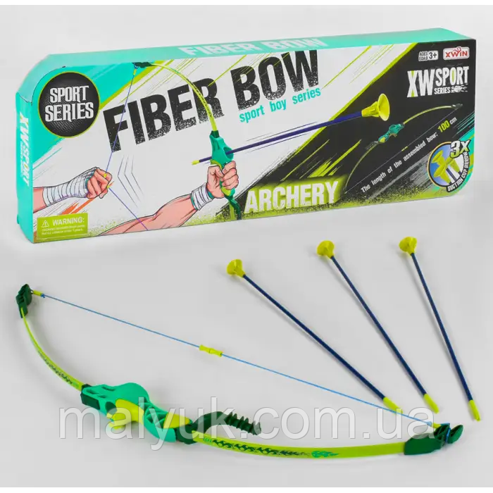 Лук 9832 A/B (24) довжина 57 см, 3 стріли на присосці