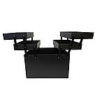 Кейс для б'юті-майстра, м'який з прозорим верхом, 28 х 20 х 25 см, Бежевий, фото 5