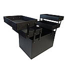 Кейс для б'юті-майстра, м'який з прозорим верхом, 28 х 20 х 25 см, Бежевий, фото 6