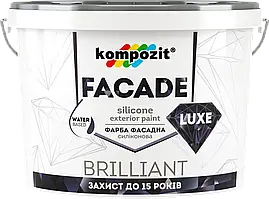 Фарба фасадна FACADE LUXE (Колір: Білий, Фасування: 4,2 кг, Блиск: Матовий )