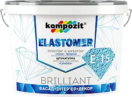 Штукатурка еластомірна ELASTOMER 15 (Колір: Білий, Фасування: 15 кг, Блиск: Не визначається)