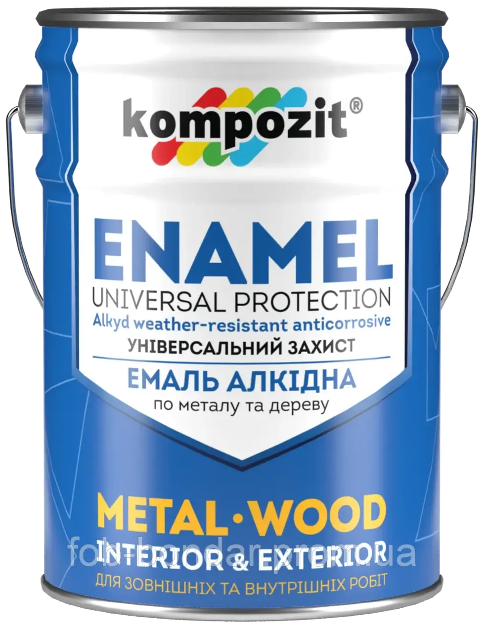 Емаль алкідна Kompozit® (Колір: Бежевий, Фасування: 12 кг, Блиск: Глянцевий)