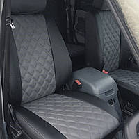 Чехлы на сиденье Ауди А4 Б7 (Audi A4 B7) 3Д ромб аригона модельные